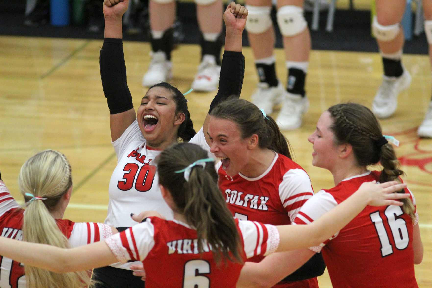 Cameron at Colfax volleyball regionals 10-24-19